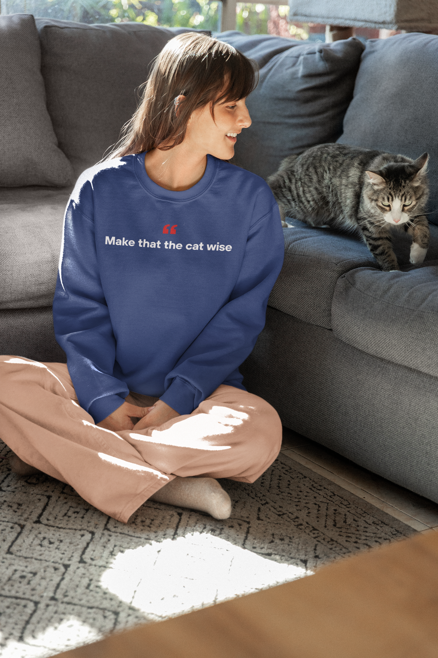 Make That The Cat Wise 🐈 | Unisex Premium Sweatshirt