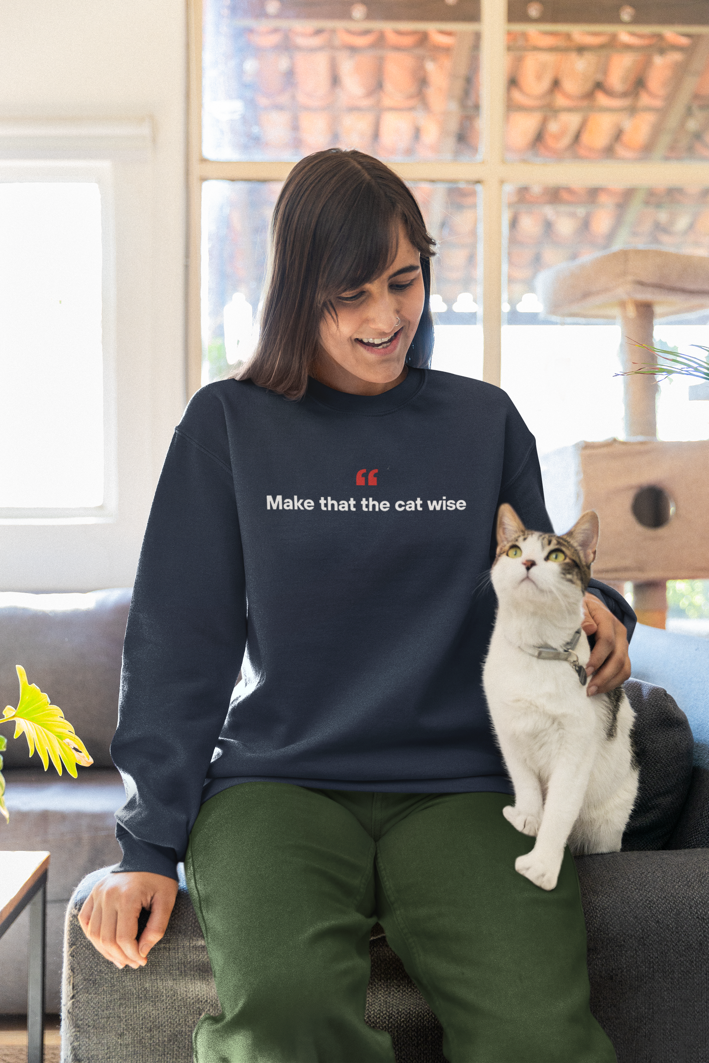 Make That The Cat Wise 🐈 | Unisex Premium Sweatshirt
