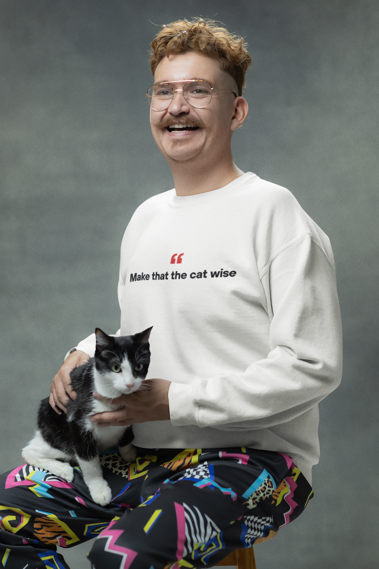 Make That The Cat Wise 🐈 | Unisex Premium Sweatshirt