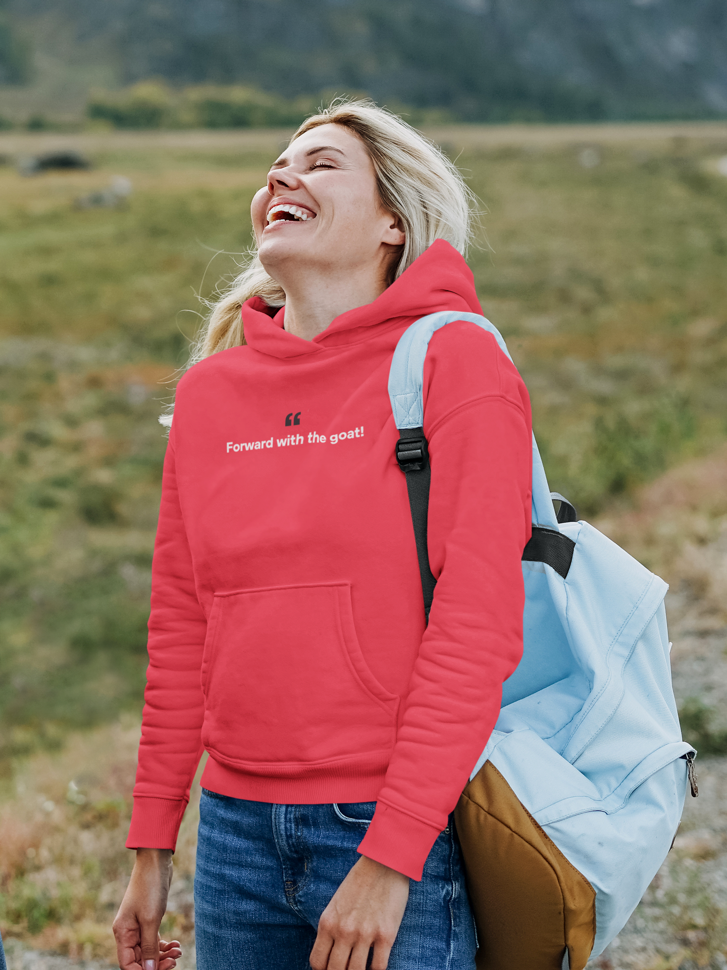 Forward With The Goat 🐐 | Premium Unisex Hoodie