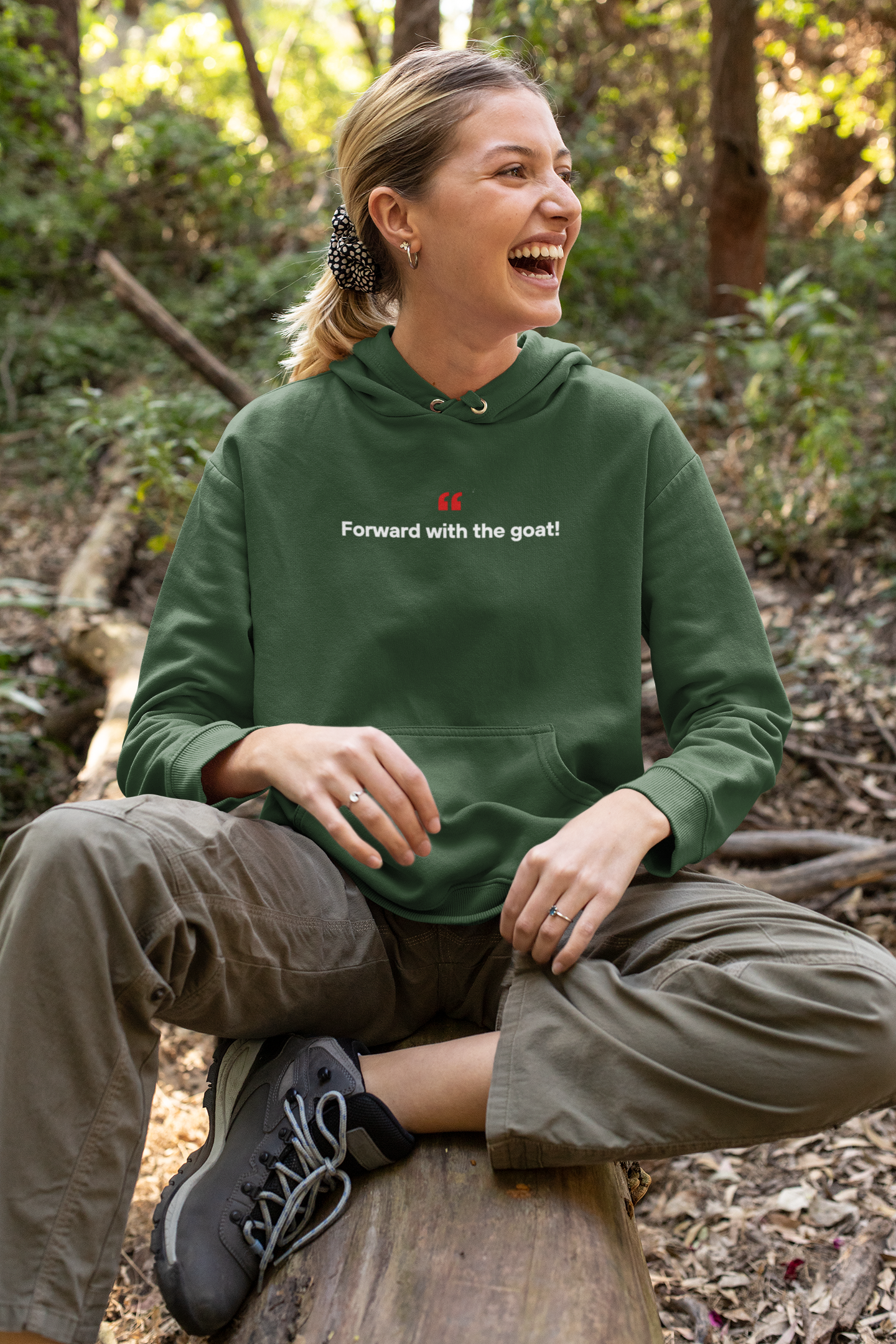 Forward With The Goat 🐐 | Premium Unisex Hoodie