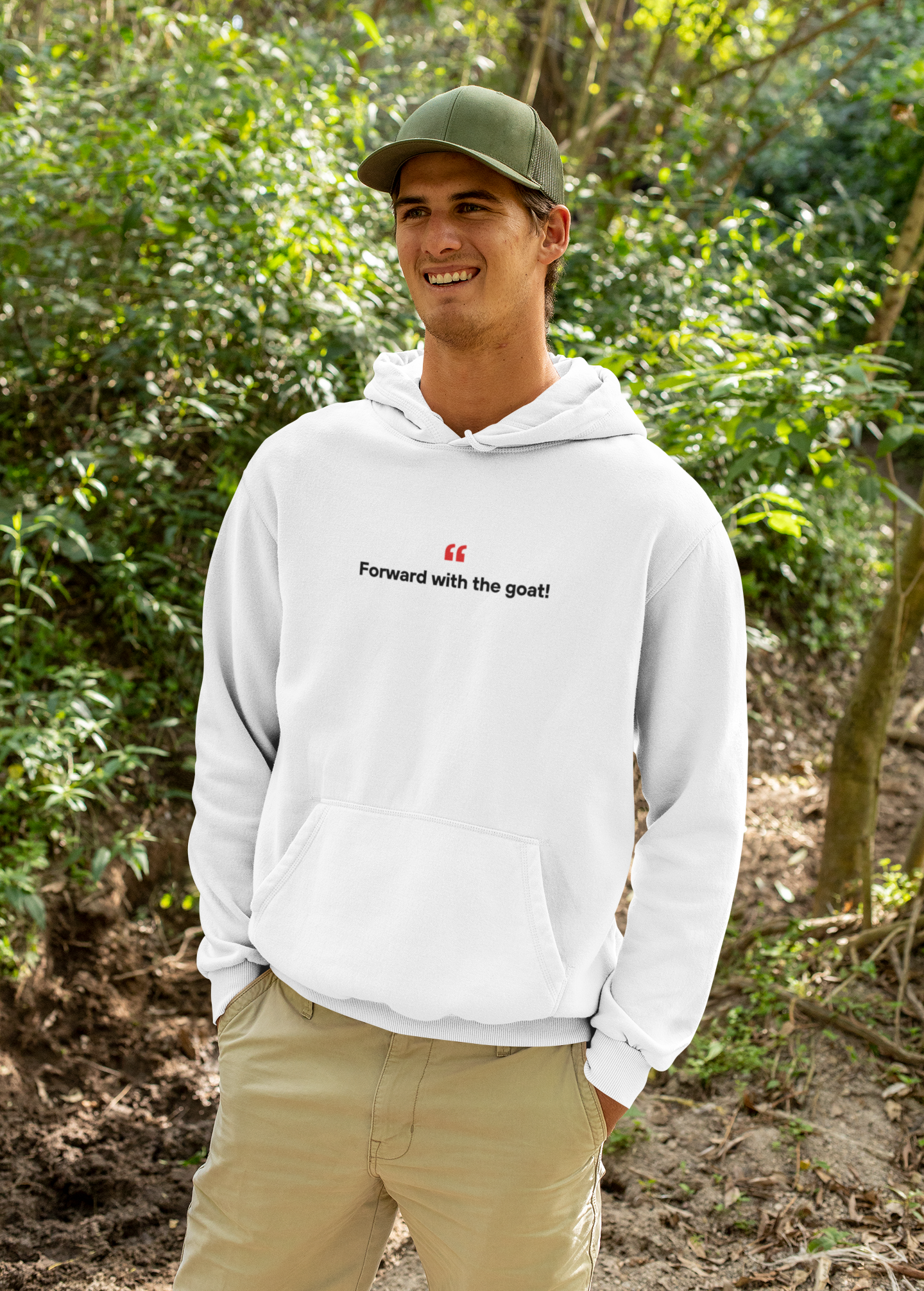 Forward With The Goat 🐐 | Premium Unisex Hoodie