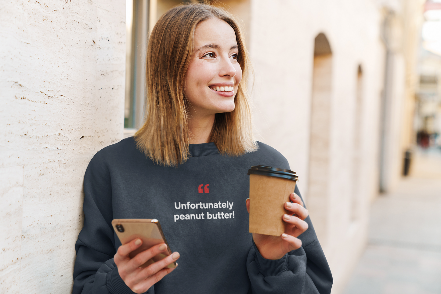 Unfortunately Peanut Butter 🥜 | Unisex Premium Sweatshirt