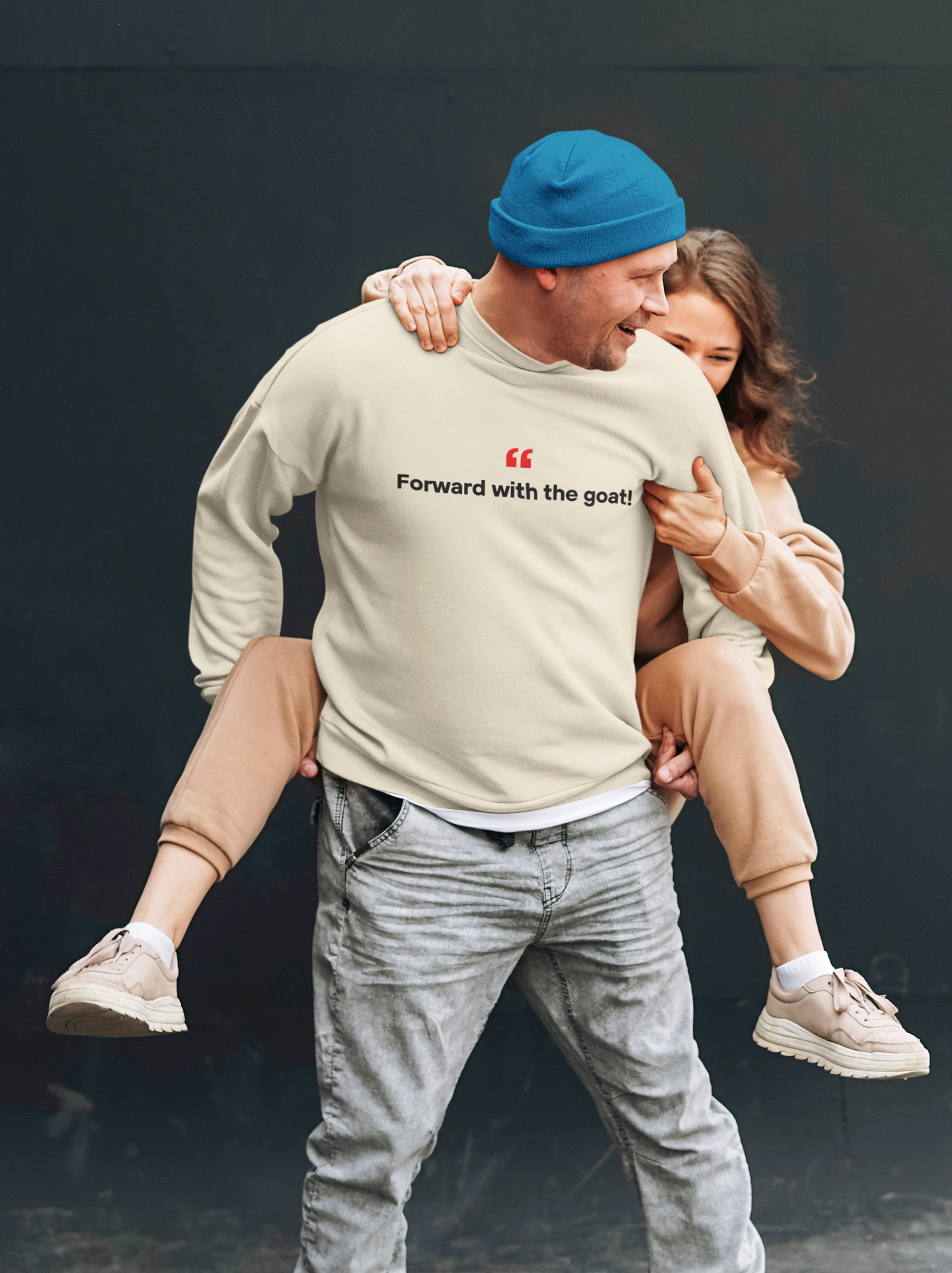 Forward With The Goat 🐐 | Unisex Premium Sweatshirt