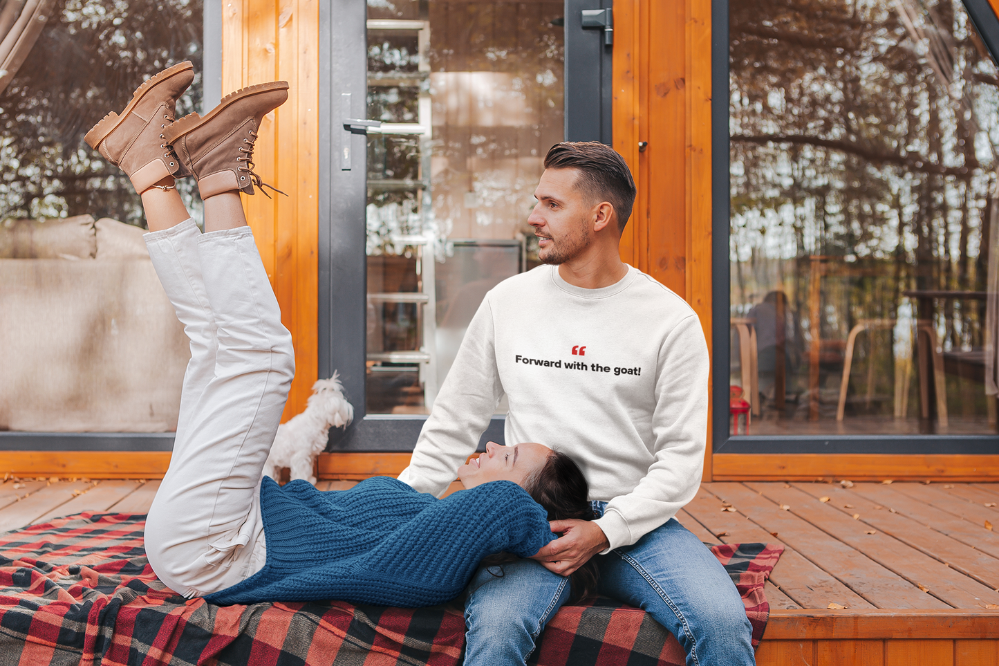 Forward With The Goat 🐐 | Unisex Premium Sweatshirt