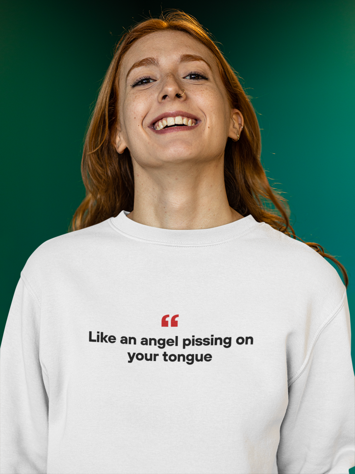 Angel Pissing On Your Tongue 👼 | Unisex Premium Sweatshirt