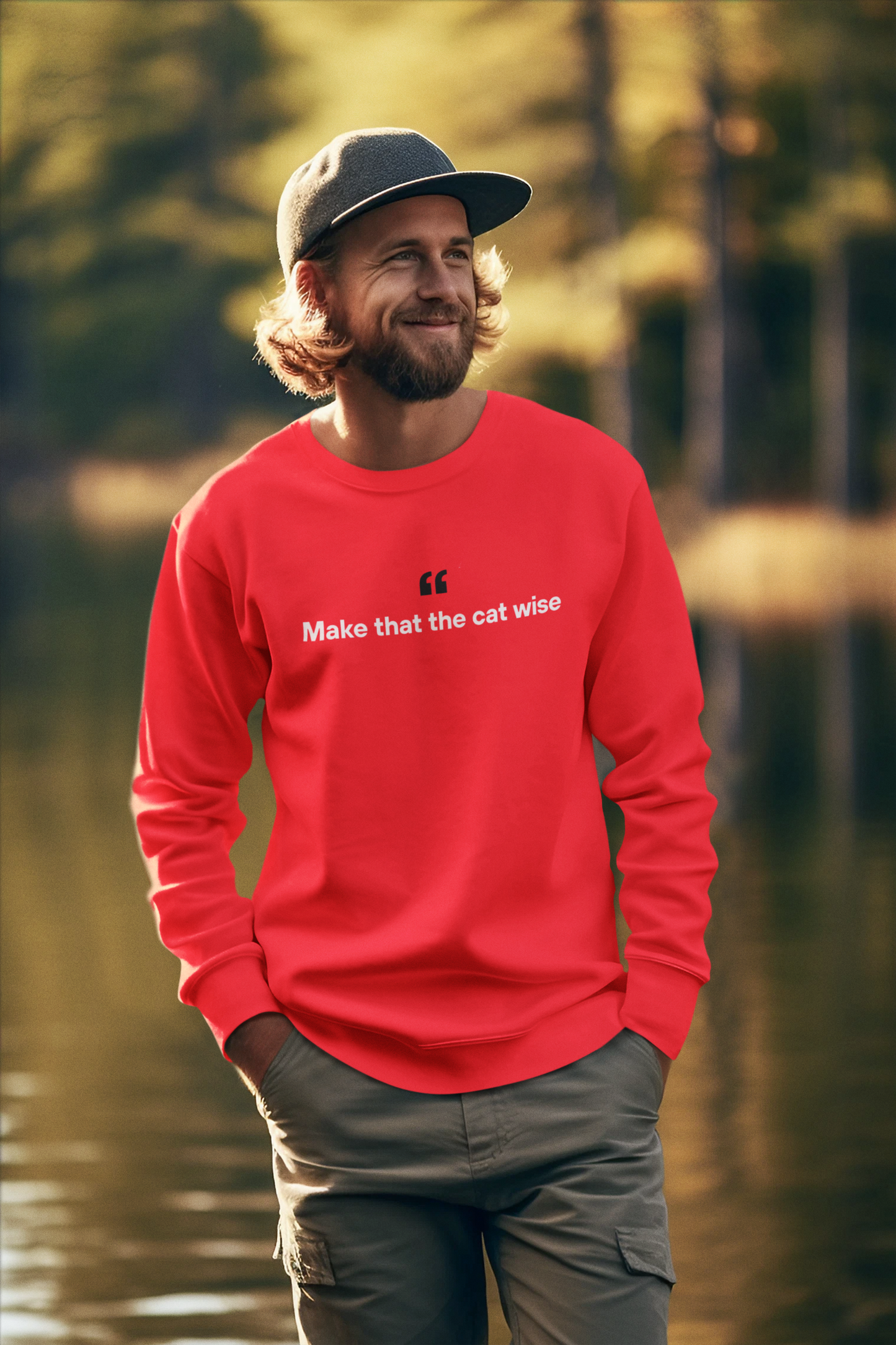 Make That The Cat Wise 🐈 | Unisex Premium Sweatshirt