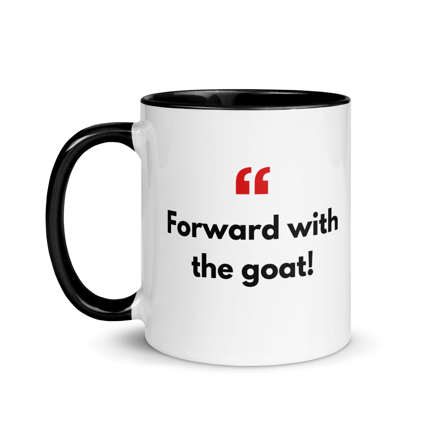 Mug with Color Inside - with Real Dutch/Belgian Saying/Quote Translated to English (Funny) - Goat