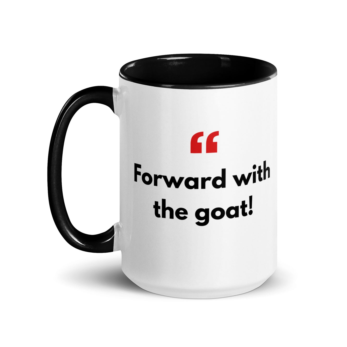 Mug with Color Inside - with Real Dutch/Belgian Saying/Quote Translated to English (Funny) - Goat