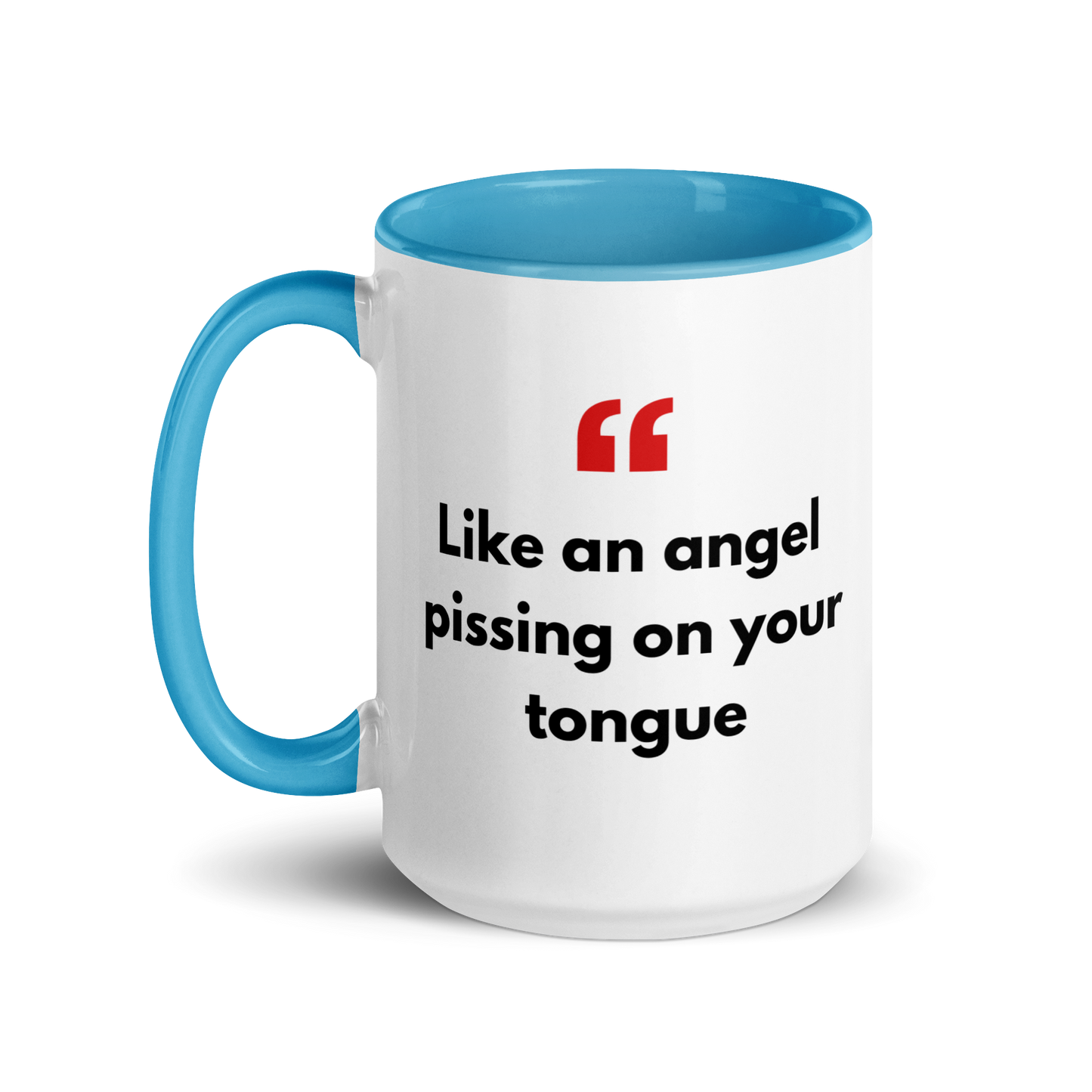 Mug with Color Inside - with Real Dutch/Belgian Saying/Quote Translated to English (Funny) - Angel