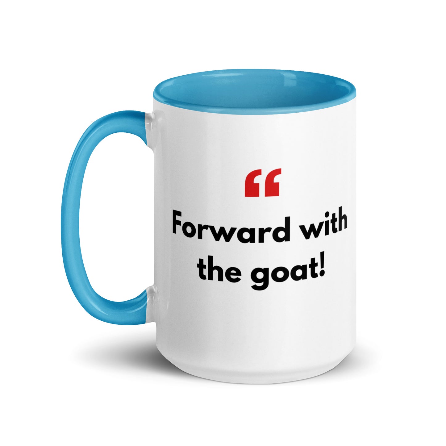 Mug with Color Inside - with Real Dutch/Belgian Saying/Quote Translated to English (Funny) - Goat