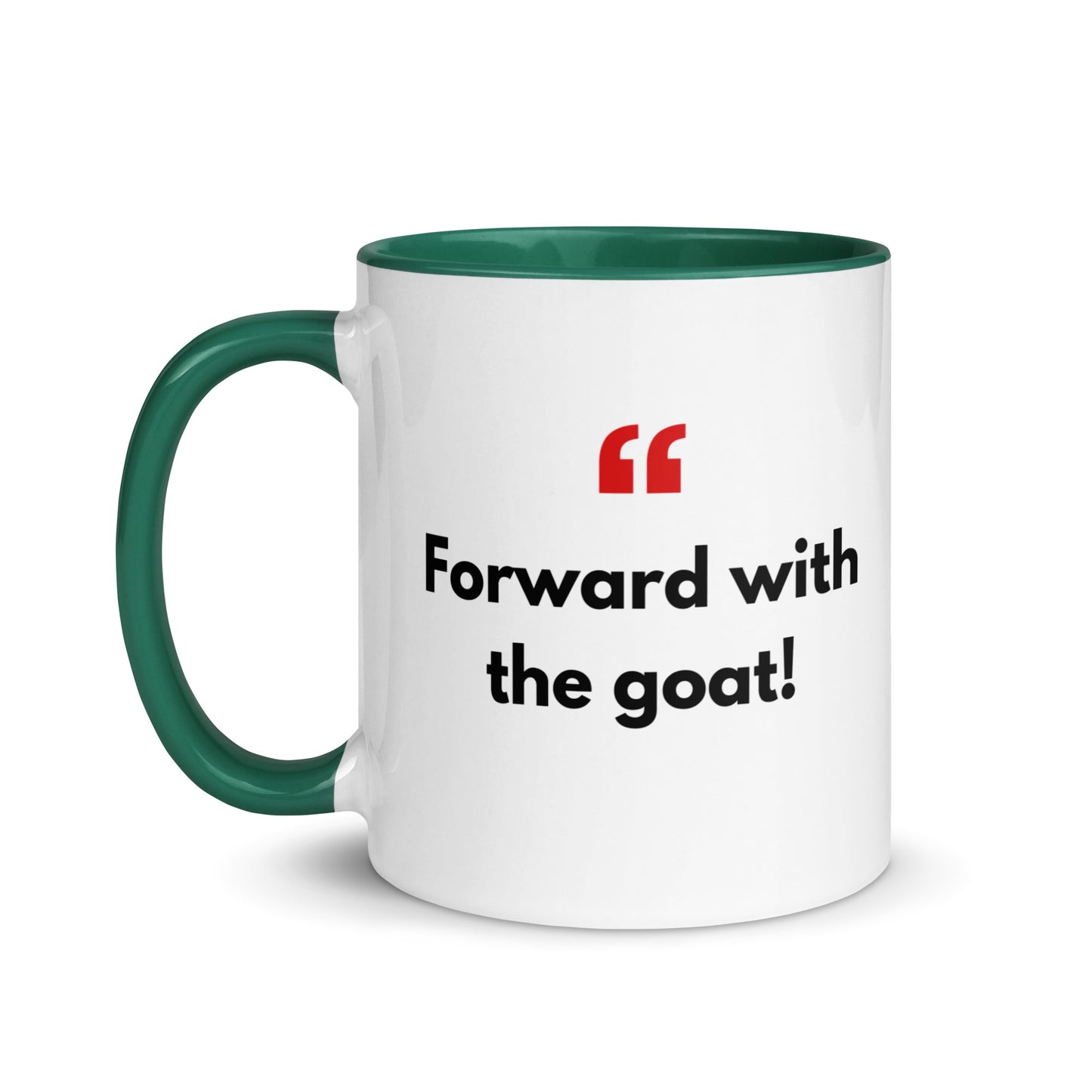 Mug with Color Inside - with Real Dutch/Belgian Saying/Quote Translated to English (Funny) - Goat