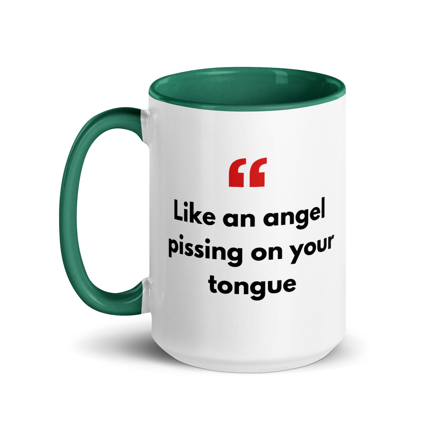 Mug with Color Inside - with Real Dutch/Belgian Saying/Quote Translated to English (Funny) - Angel