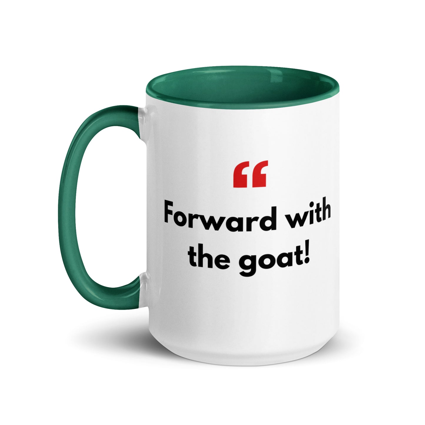 Mug with Color Inside - with Real Dutch/Belgian Saying/Quote Translated to English (Funny) - Goat