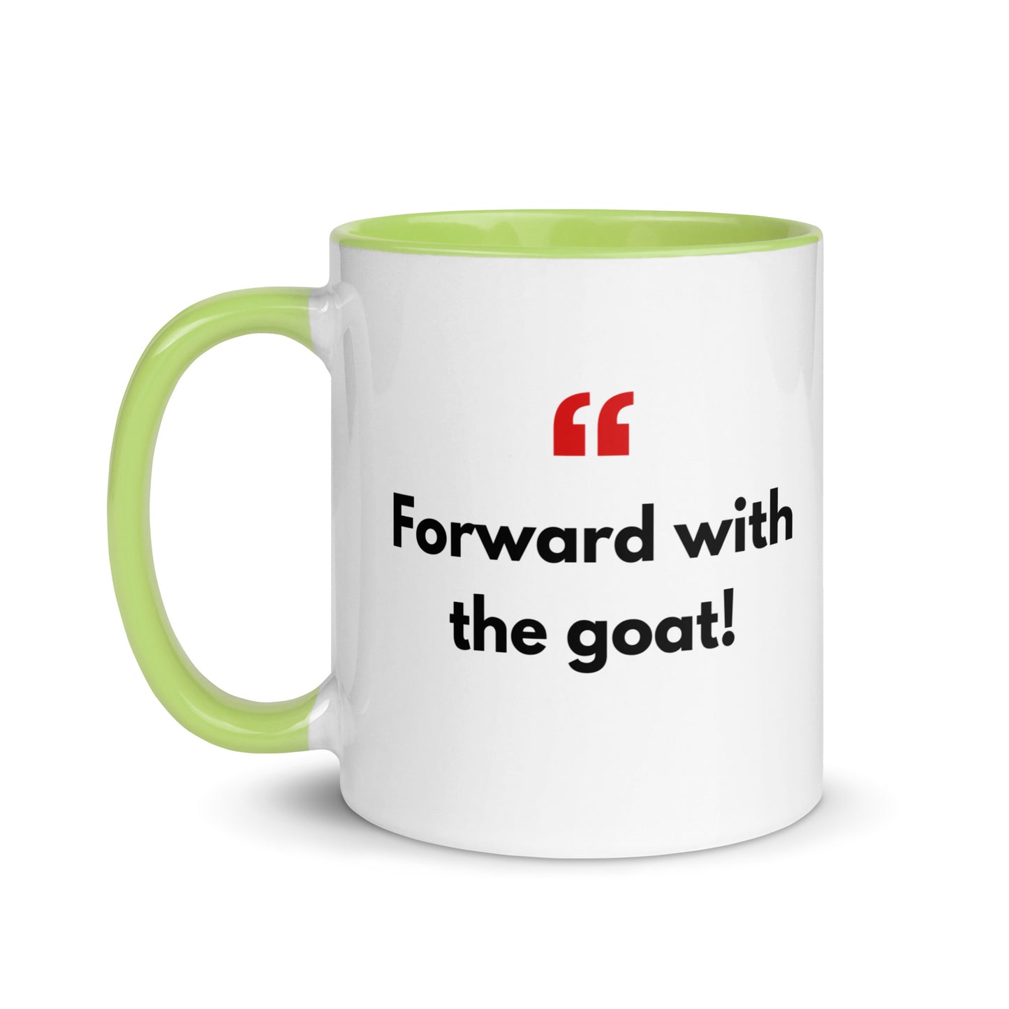 Mug with Color Inside - with Real Dutch/Belgian Saying/Quote Translated to English (Funny) - Goat