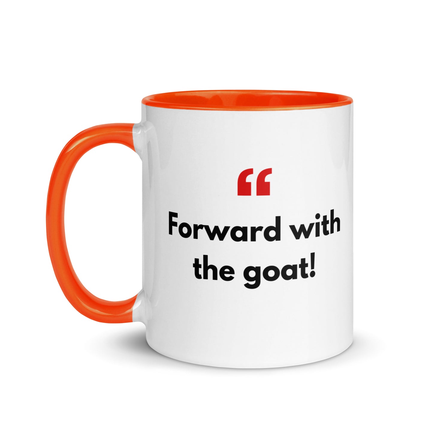 Mug with Color Inside - with Real Dutch/Belgian Saying/Quote Translated to English (Funny) - Goat