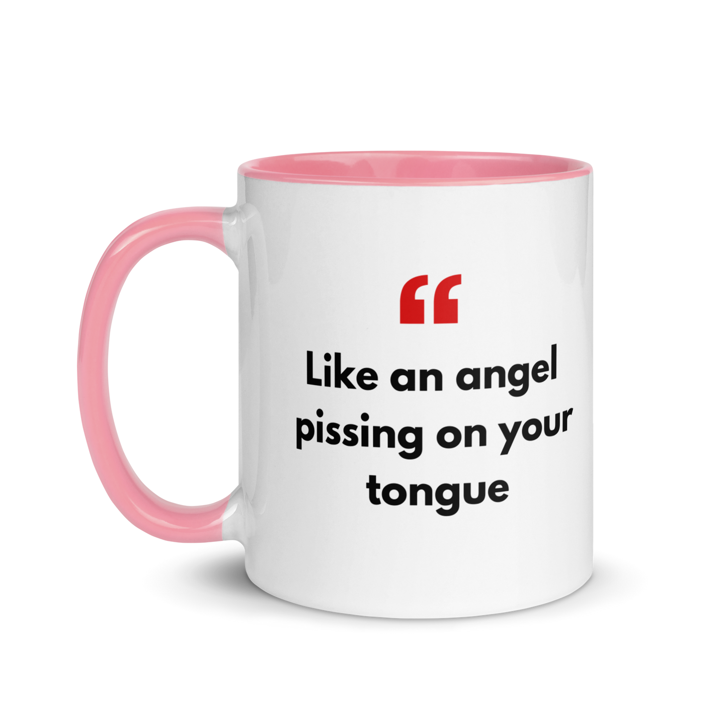 Mug with Color Inside - with Real Dutch/Belgian Saying/Quote Translated to English (Funny) - Angel