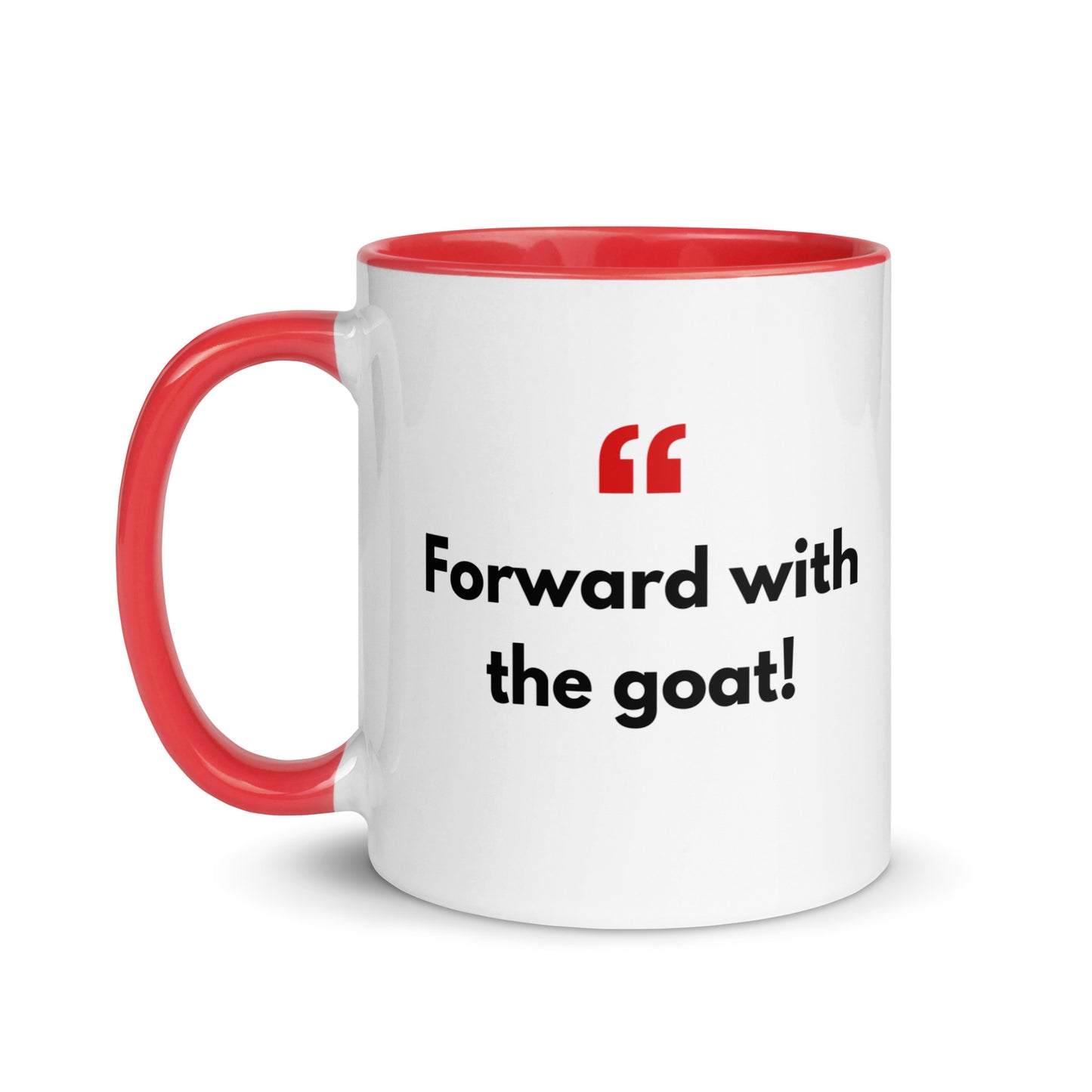 Mug with Color Inside - with Real Dutch/Belgian Saying/Quote Translated to English (Funny) - Goat