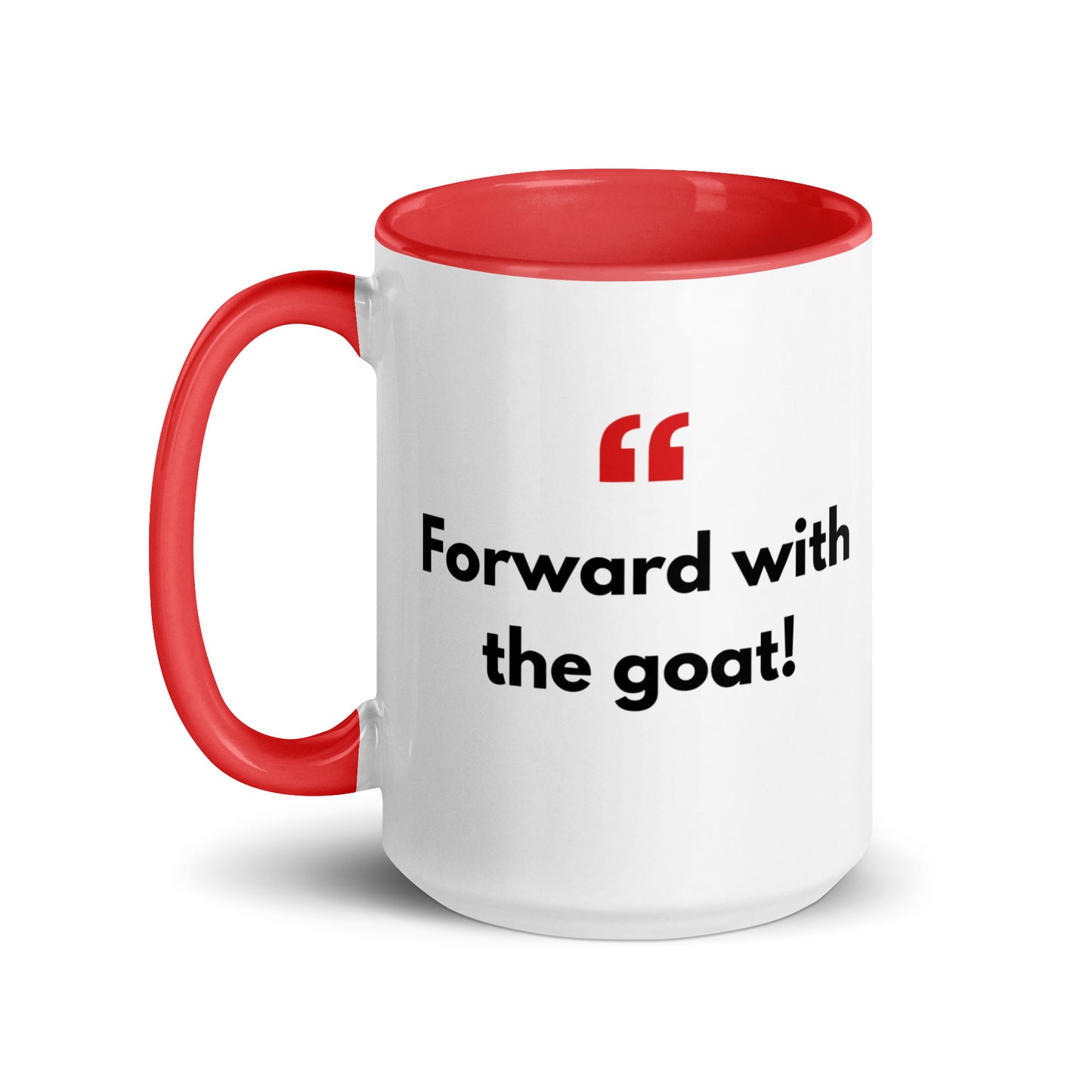 Mug with Color Inside - with Real Dutch/Belgian Saying/Quote Translated to English (Funny) - Goat